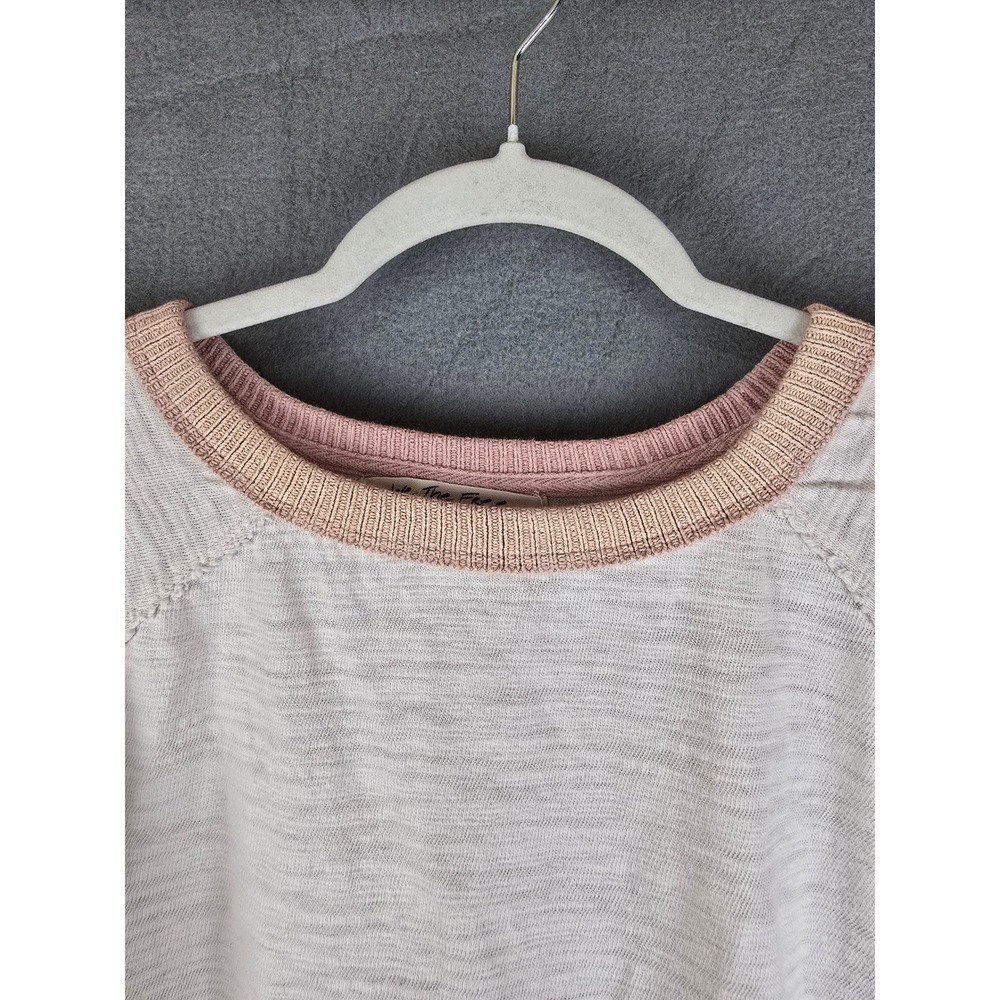 Free People Jordan Mix Knit Tee in Fun Time Women's Small Boho Couture Colorful - Picture 8 of 8